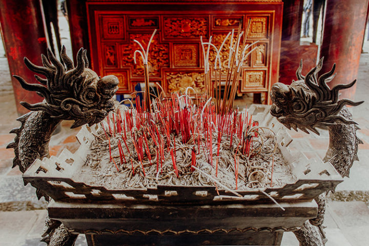 Der Literaturtempel Hanoi Vietnam