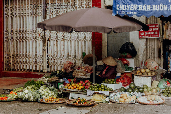 Die Altstadt von Hanoi Vietnam