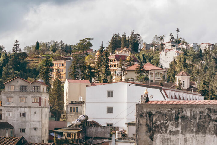 Ausblick aus dem Paradise View Hotel in Sapa