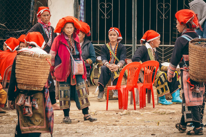 Red Zhao Frauen im Giang Ta Chai Village, Sapa, Vietnam