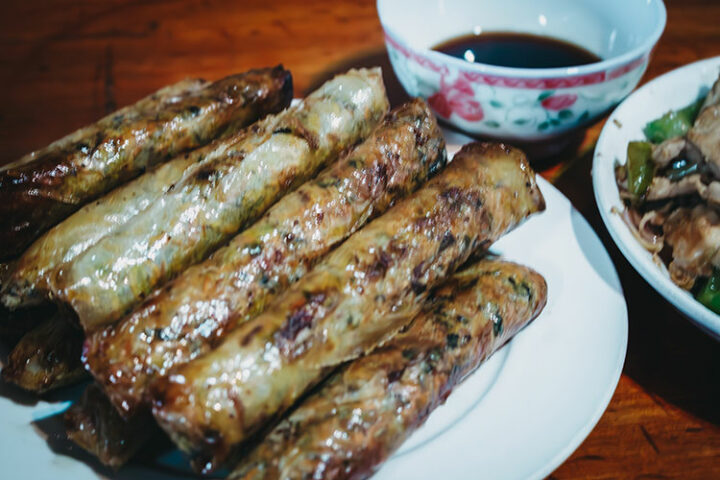 Essen bei den Hill Tribes in Sapa, Vietnam