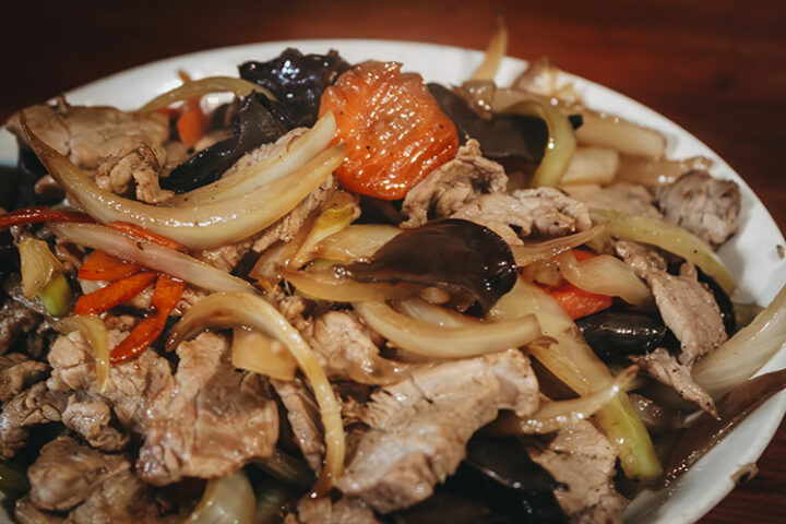 Essen bei den Hill Tribes in Sapa, Vietnam