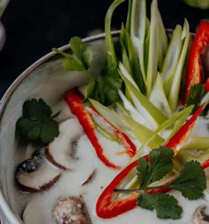 Tom Kha Gai – thailändische Hühnersuppe mit Kokosmilch