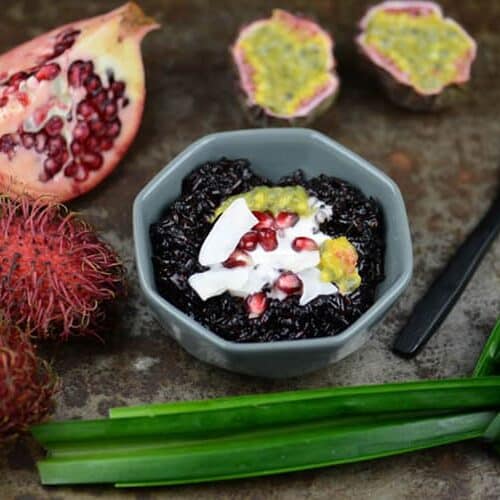 Bubur Ketan Hitam gilt in Indonesien nicht nur als Dessert, sondern auch als Frühstück Foto: Heiko Meyer/Julia Pilz