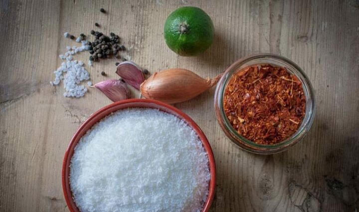 Coconut Sambol Zutaten