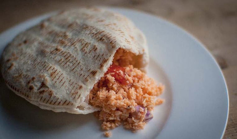 Coconut Sambol mit Pita