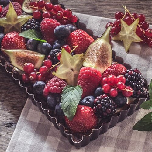 Tarte mit Ricotta Creme und frischen Früchten