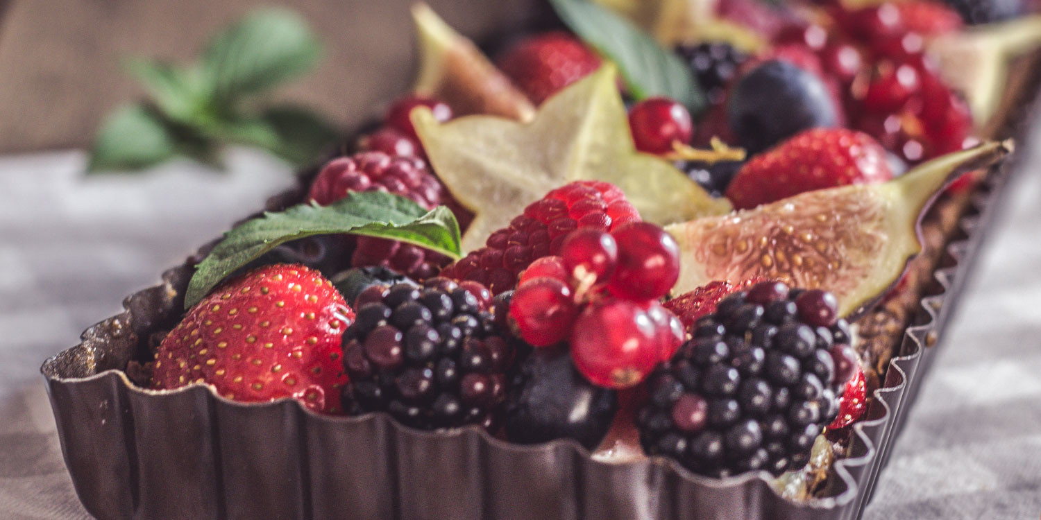 Tarte mit Ricotta Creme und frischen Früchten
