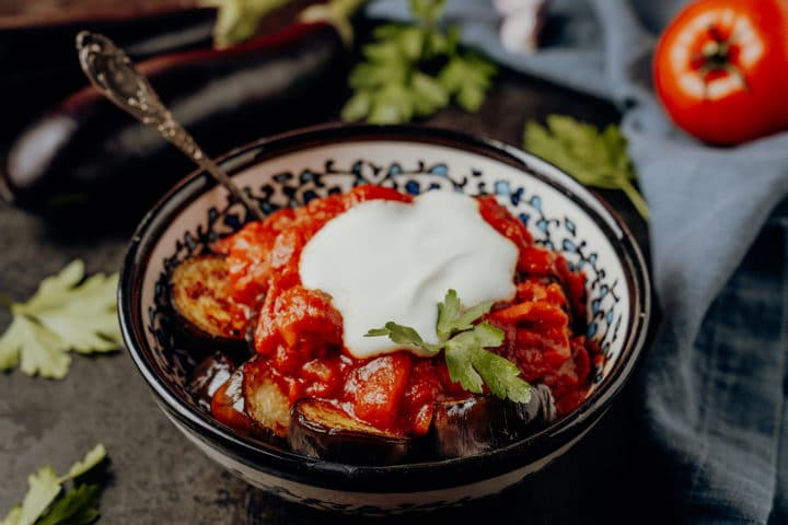 Köpoğlu tarifi – gebratene Auberginen mit Joghurt