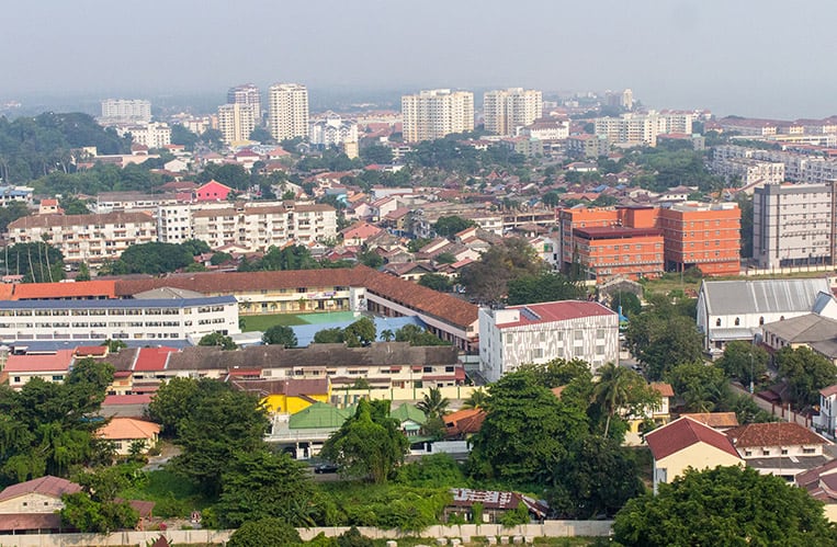 ...mit Ausblick auf Melaka