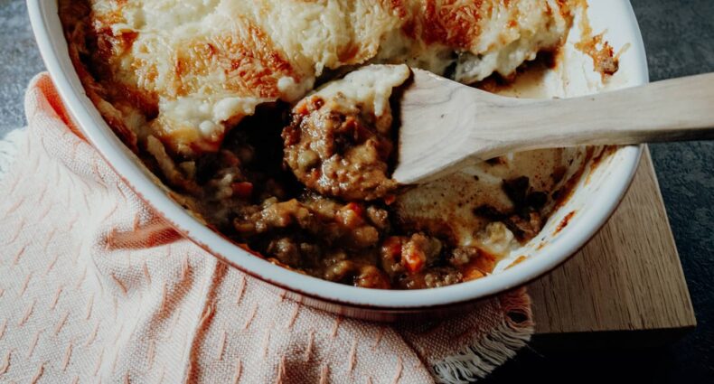 Shepherd’s Pie – Hackfleischauflauf mit Kartoffelhaube aus Irland