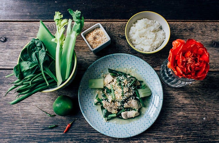 Grünes Hähnchencurry aus Samoa