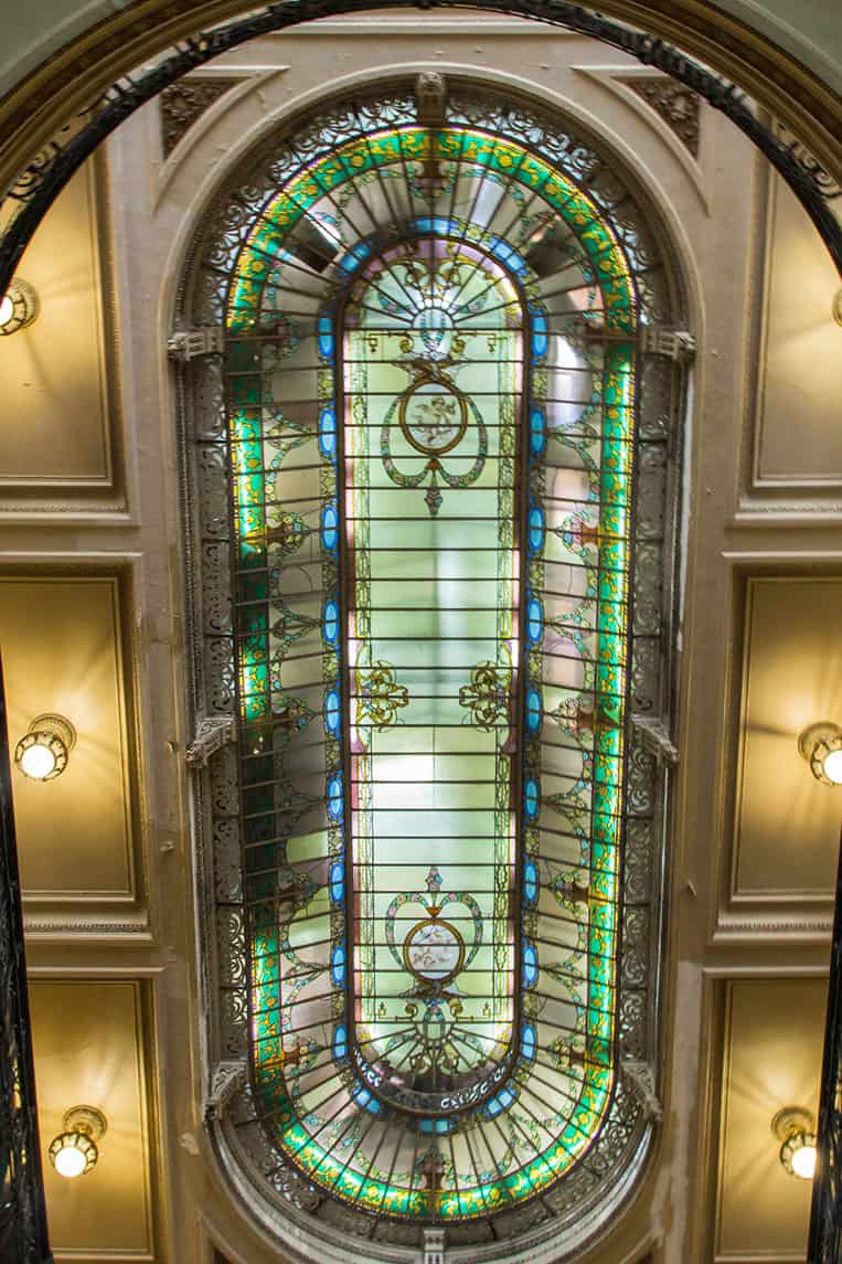 Die Decke der Confeitaria Colombo