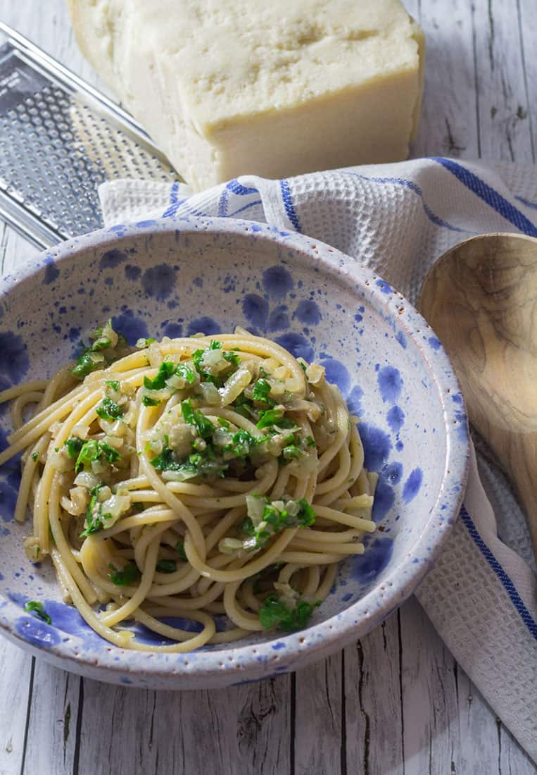 Bigoli in Salsa nach einem Originalrezept aus Venedig