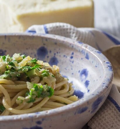 Bigoli in Salsa nach einem Originalrezept aus Venedig