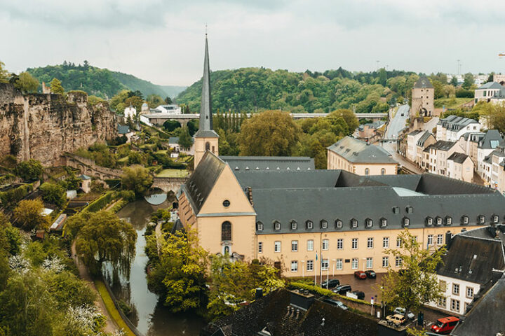Die Corniche – der „ schönste Balkon Europas“, Luxemburg Stadt