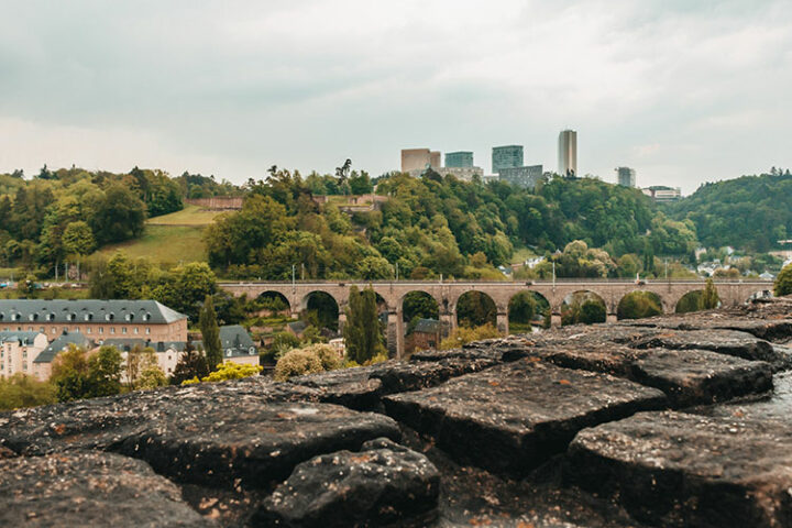Die Corniche – der „ schönste Balkon Europas“, Luxemburg Stadt