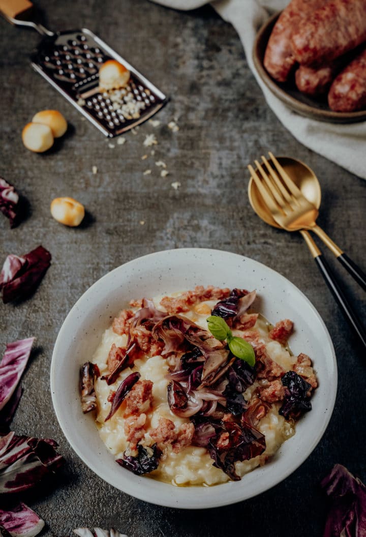 Risotto mit Salsiccia und Radicchio