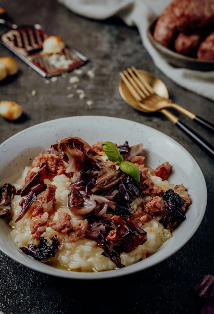 Risotto mit Salsiccia und Radicchio