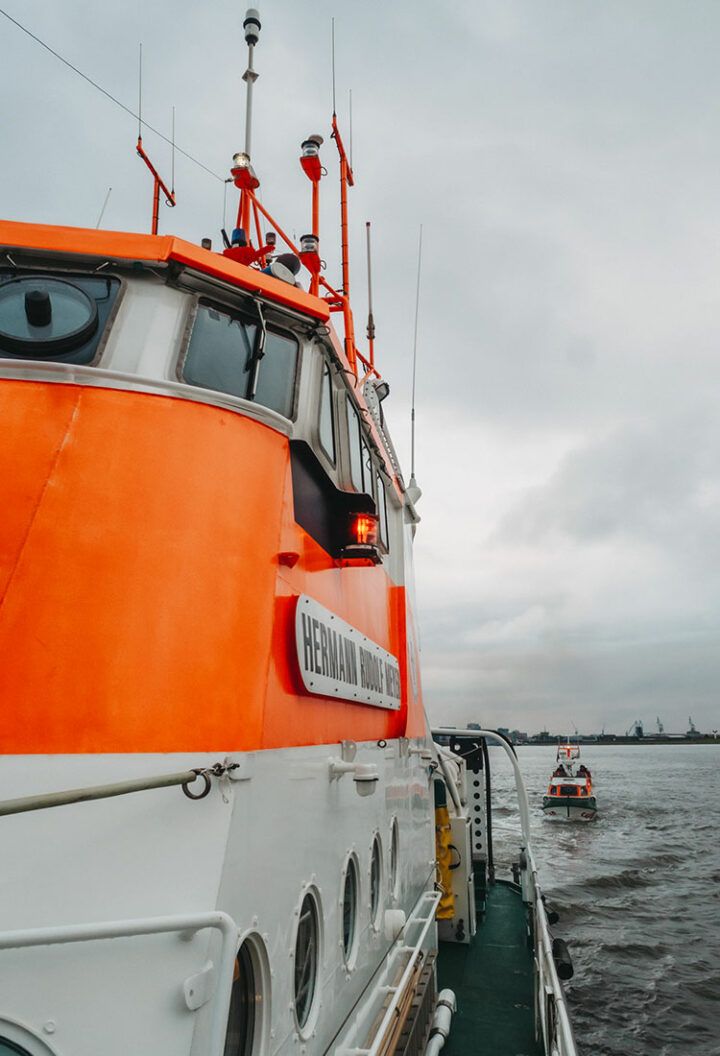 Kontrollfahrt Seenotrettungskreuzer, Bremerhaven