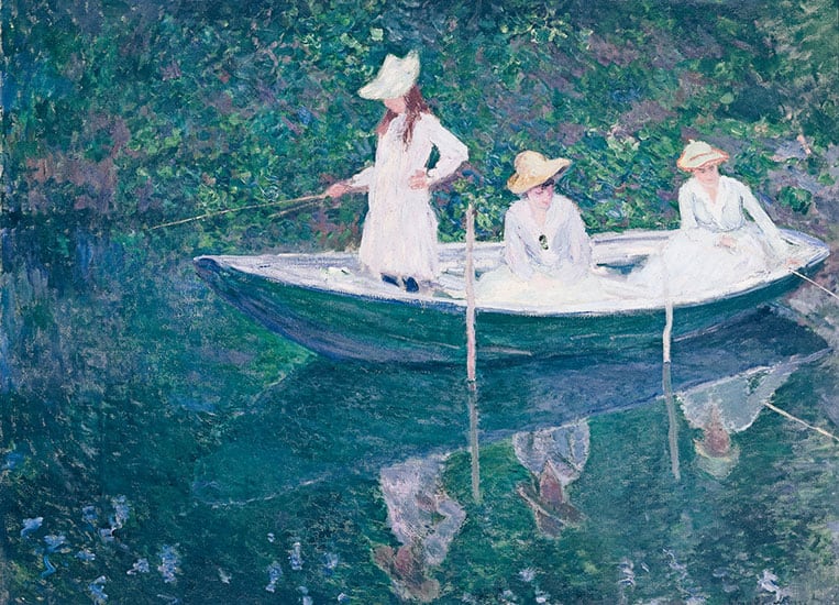 Monet in der Barke, 1887 | Musée d'Orsay – RMN - Grand Palais | Foto: Hervé Lewandowski