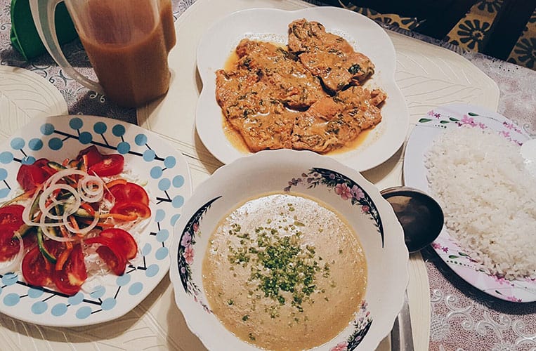 Fisch in Kokosmilch à la Santa Barbara