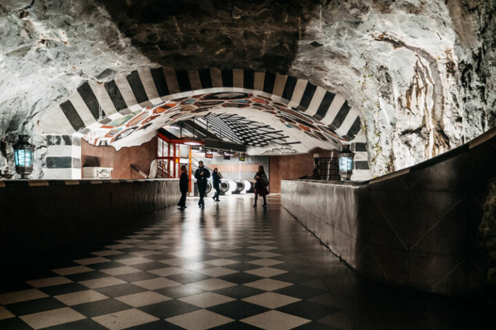 Station Kungsträdgården, Tunnelbana, U-Bahn in Stockholm