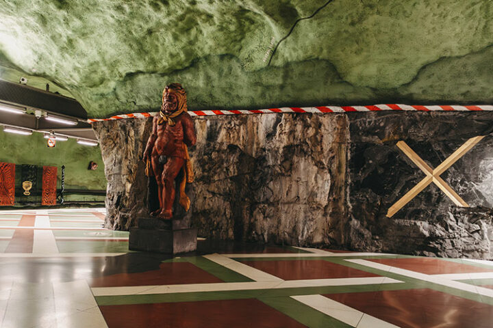 Station Kungsträdgården, Tunnelbana, U-Bahn in Stockholm