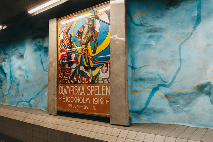 U-Bahn-Station Stadion, Stockholm, Tunnelbana