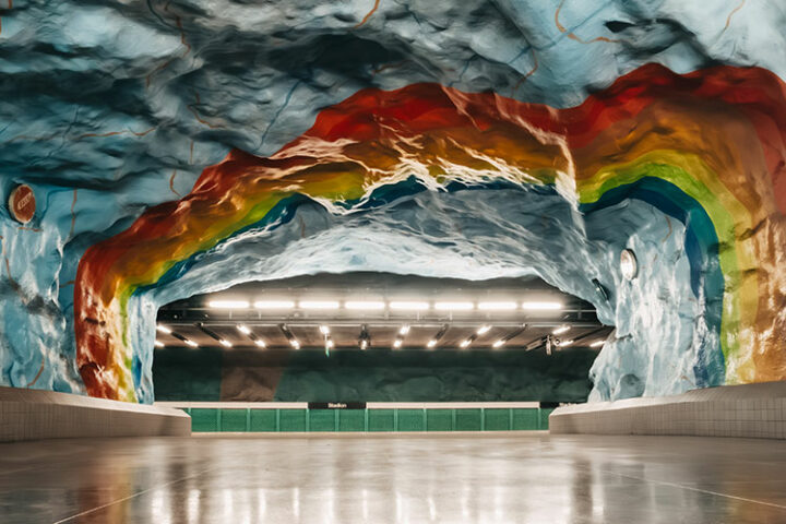 U-Bahn-Station Stadion, Stockholm, Tunnelbana