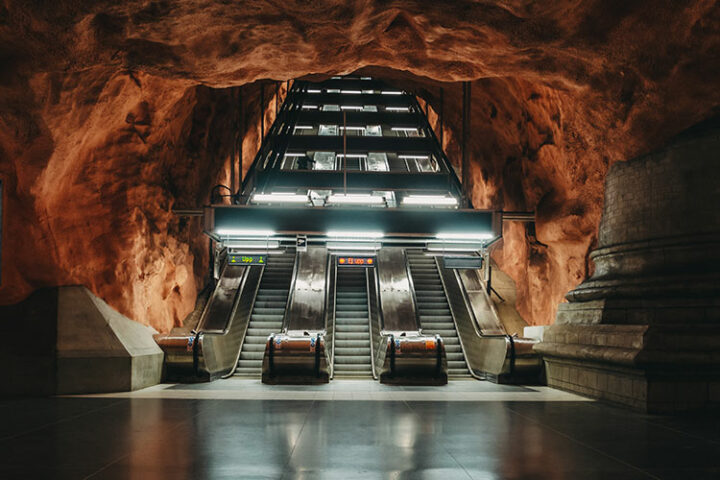 Station Rådhuset (Rathaus), Stockholm, T-Bana