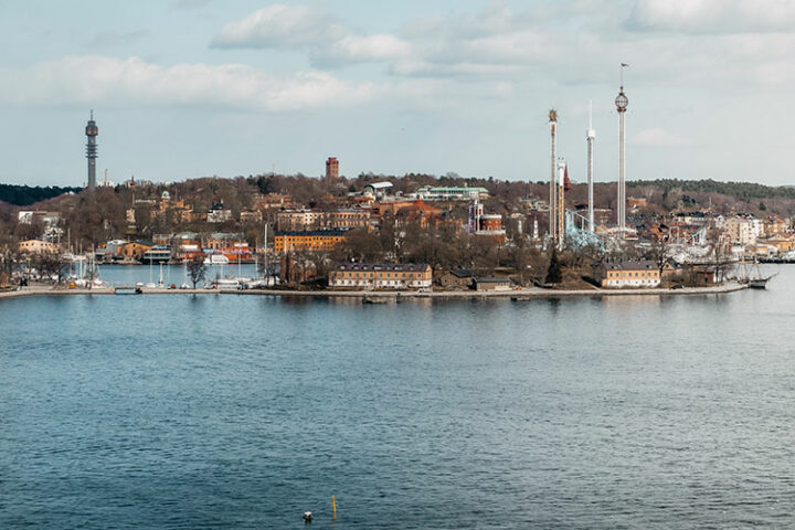 Ausblick von der Fjällgatan, Stockholm