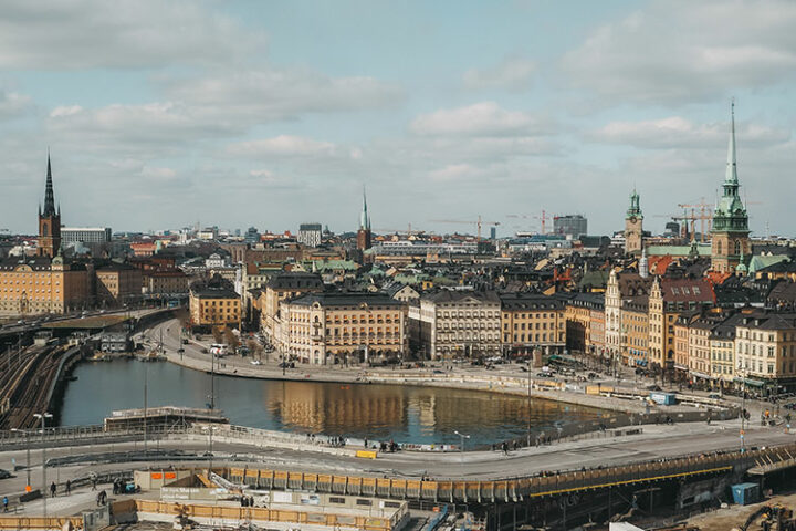 Aufzug Katarinahissen, Ausblick auf Stockholm