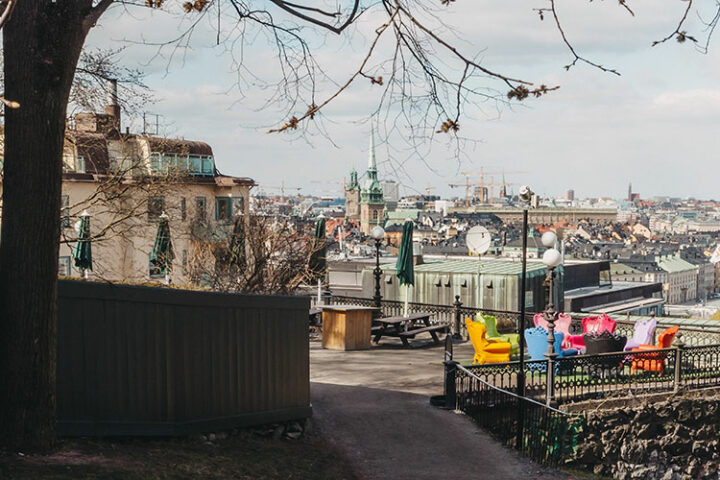 Ausblick vom Morseback Torg, Södermalm, Stockholm