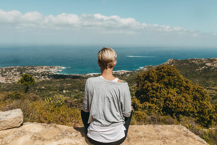 Das verlassenen Dorf Occi, Lumio, Korsika