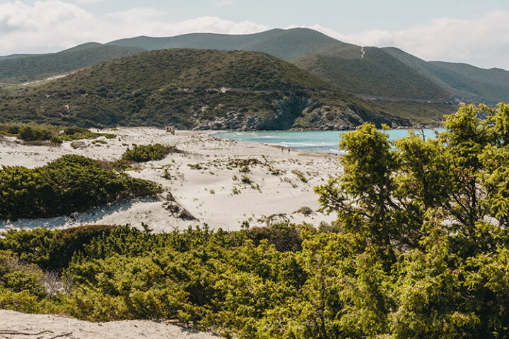 Plage d’Ostriconi, Korsika, Frankreich