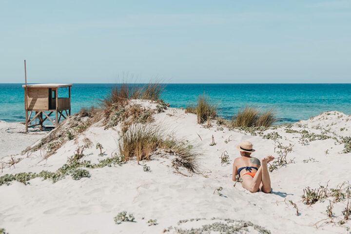 Plage d’Ostriconi, Korsika, Frankreich