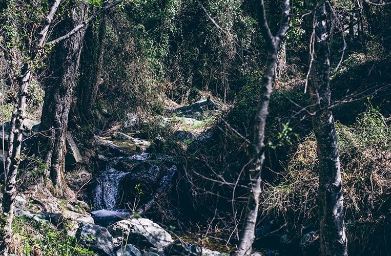 auf dem Weg zum Kaledonia-Wasserfall, Zypern