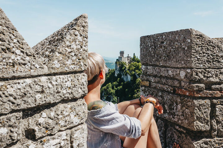 Blick auf den Rocca della Fratta