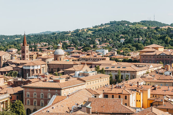 Ausblick Terrazza Panoramica der Basilika San Petronio