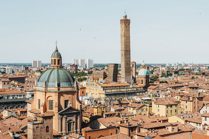 Ausblick Terrazza Panoramica der Basilika San Petronio