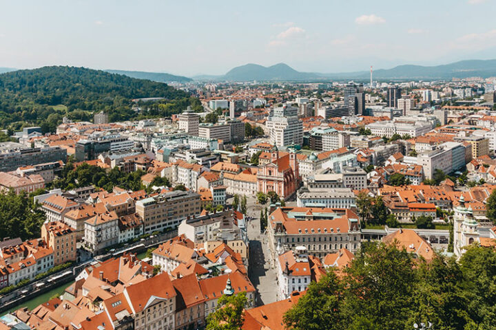 Die Burg von Ljubljana, Slowenien