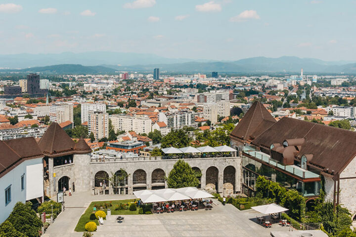 Die Burg von Ljubljana, Slowenien