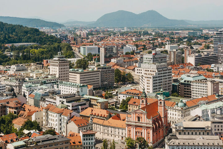 Die Burg von Ljubljana, Slowenien