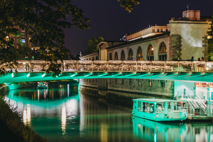 Ljubljana bei Nacht