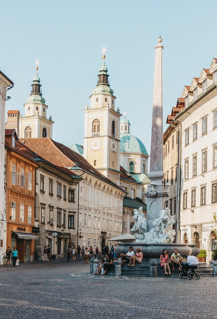 Der Mestni trg – Der Stadtplatz von Ljubljana