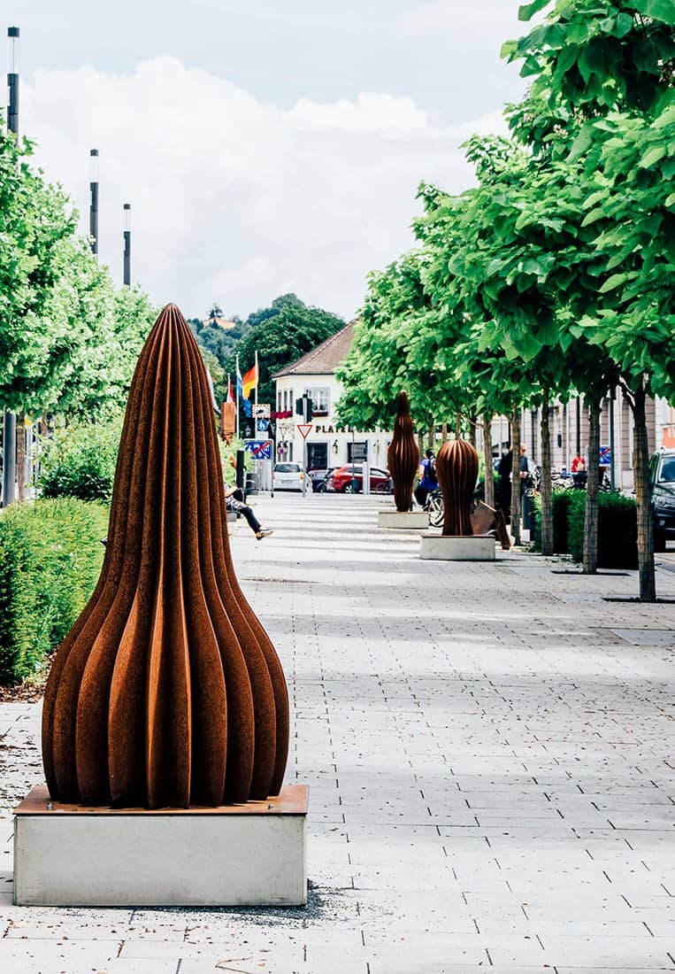 Die Skulpturenmeile in Ansbach