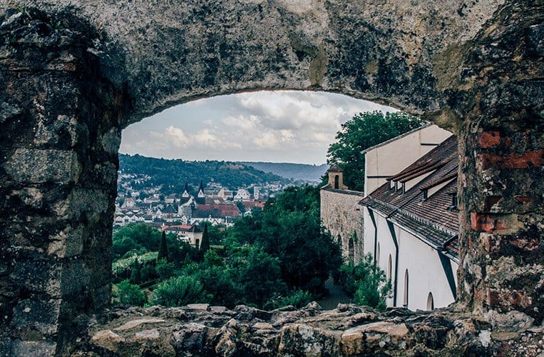 Die Willibaldsburg mit dem Bastionsgarten
