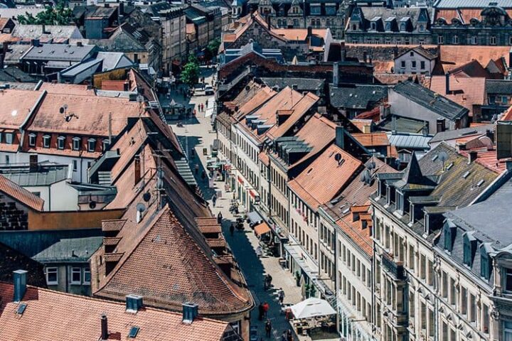 Blick vom Fürther Rathaus