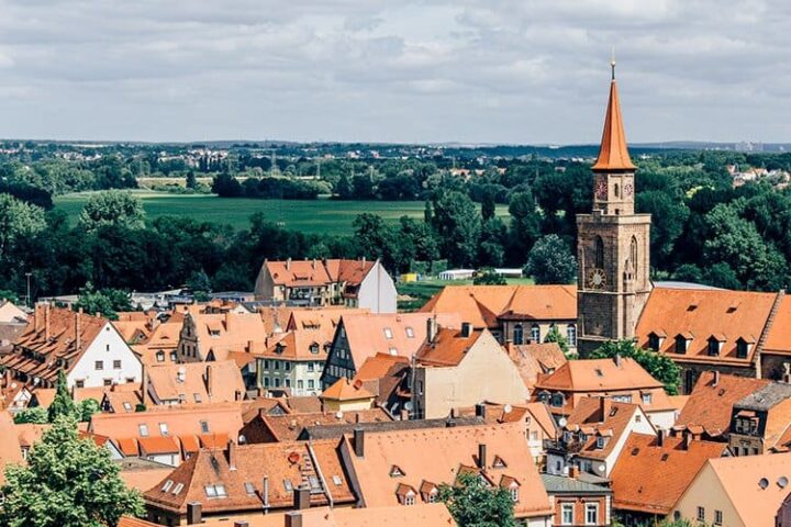 Blick vom Fürther Rathaus